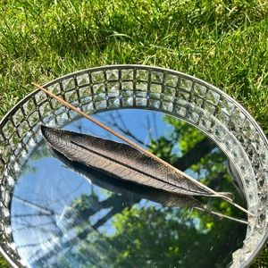 Incense Burner : Leaf Design Alloy Gold Bronze